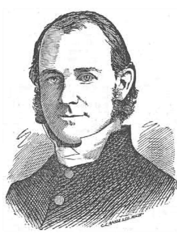 Biografia detalhada de James Lloyd Breck, fundador da Nashotah House, com possíveis retratos históricos e documentação sobre sua vida religiosa