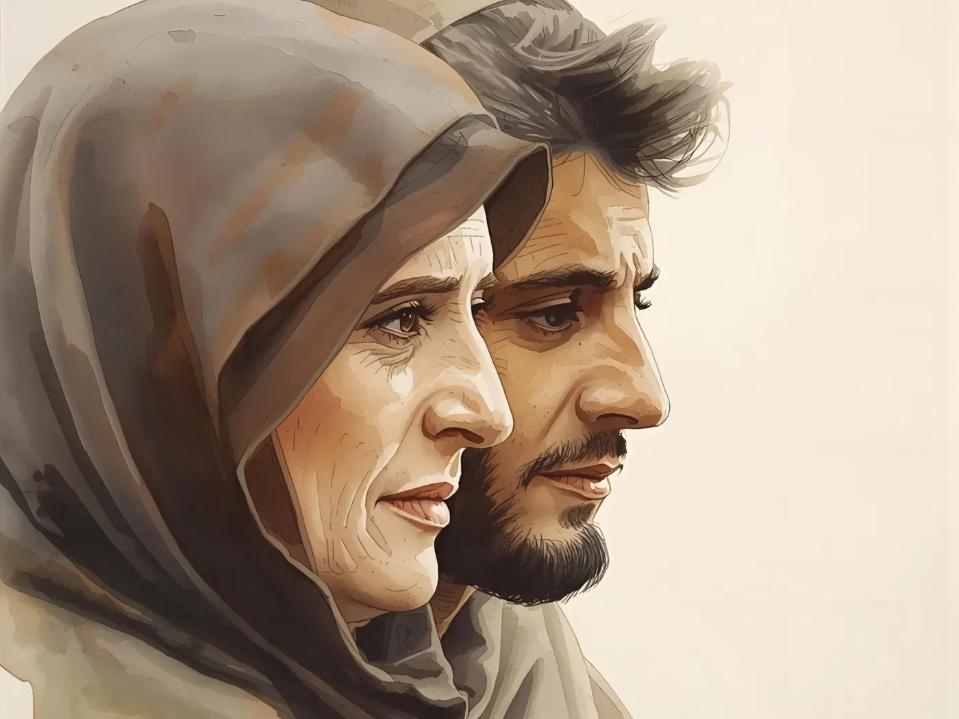 Artigo com imagens ilustrativas da história de Priscila e Áquila, incluindo representações do casal com Paulo.