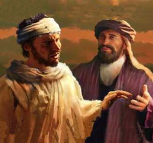 Imagens de santos Timóteo e Tito como discípulos de Paulo, incluindo representações históricas e iconográficas.